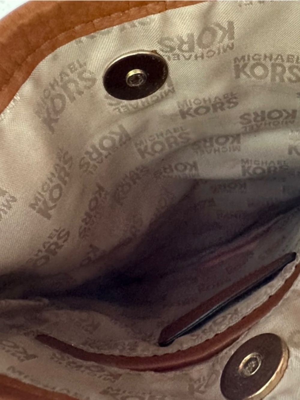 Michael Kors Crossbody Bag Brown Tan - Picture 6 of 8
